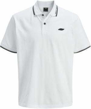 JACK & JONES Tričko 'JCOPACER'  čierna / biela