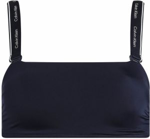Calvin Klein Swimwear Bikinový top  námornícka modrá / biela
