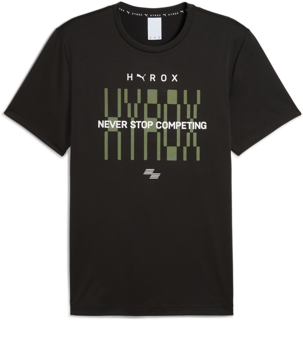 PUMA Funkčné tričko 'Puma x Hyrox TAD'  neónovo žltá / čierna / biela