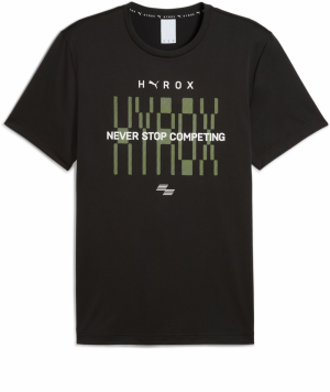 PUMA Funkčné tričko 'Puma x Hyrox TAD'  neónovo žltá / čierna / biela