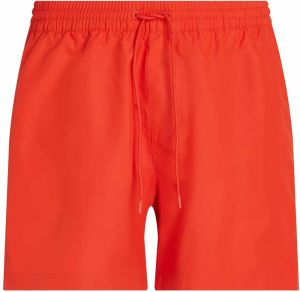 Calvin Klein Swimwear Plavecké šortky  oranžovo červená / biela