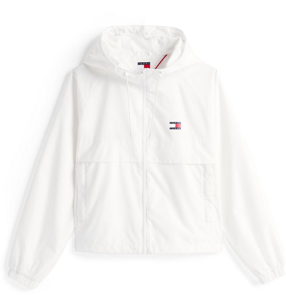 Tommy Jeans Prechodná bunda 'ESSENTIAL'  biela