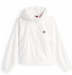 Tommy Jeans Prechodná bunda 'ESSENTIAL'  biela