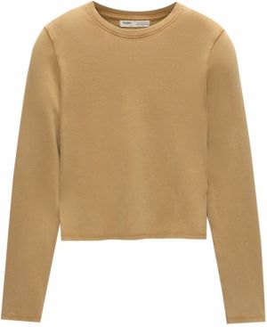 Pull&Bear Tričko  horčicová