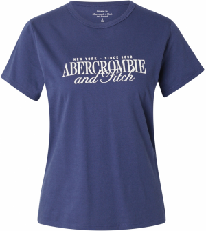 Abercrombie & Fitch Tričko  námornícka modrá / biela