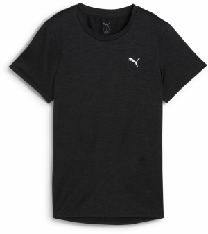 PUMA Funkčné tričko 'Tad Essential'  čierna melírovaná / biela