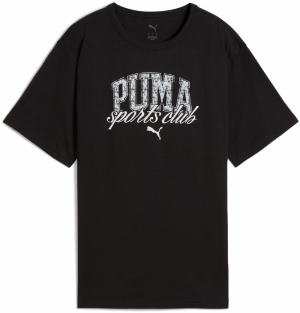 PUMA Tričko 'Class'  čierna / šedobiela