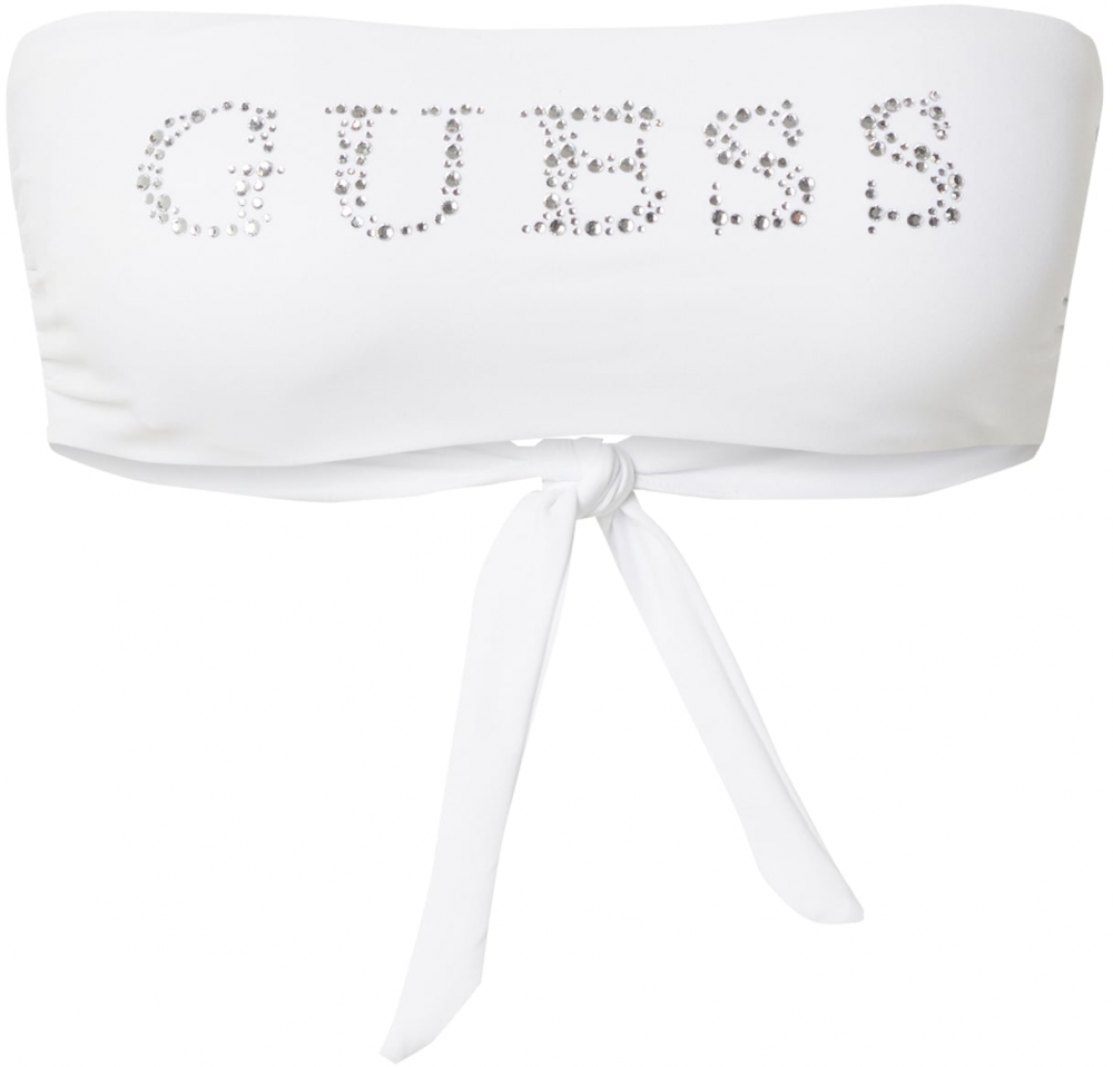 GUESS Bikinový top  biela