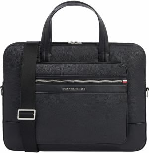 TOMMY HILFIGER Taška na notebook 'Central'  čierna