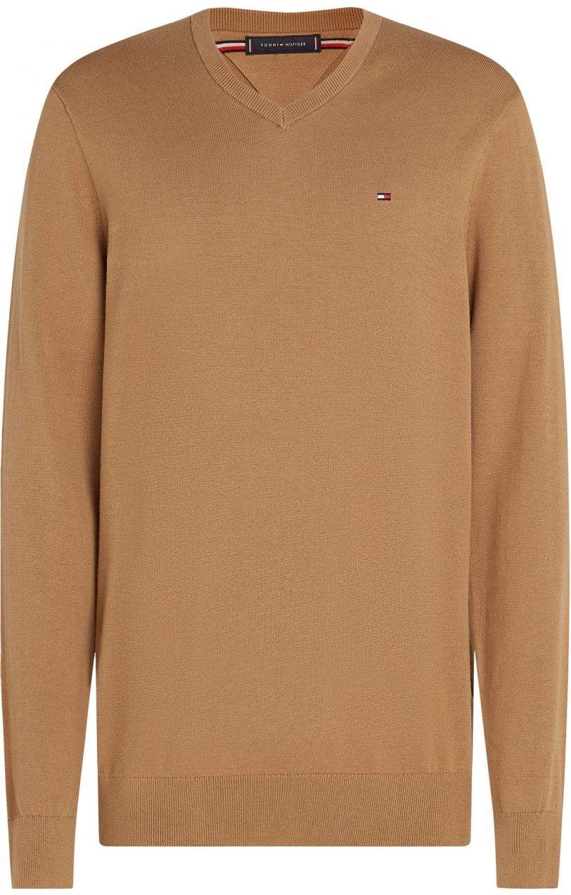 TOMMY HILFIGER Sveter 'ESSENTIAL'  kaki