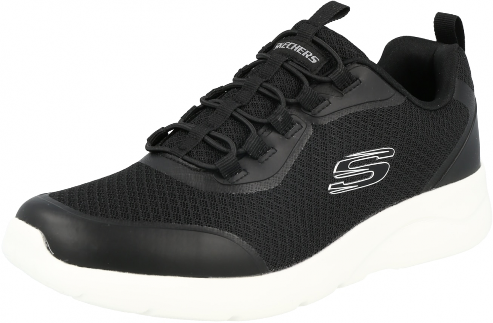 SKECHERS Nízke tenisky 'Dynamight'  čierna / biela