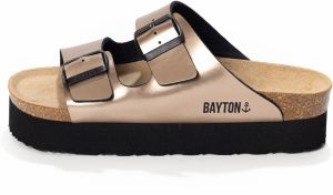 Bayton Šľapky 'JAPET'  béžová / bronzová / čierna