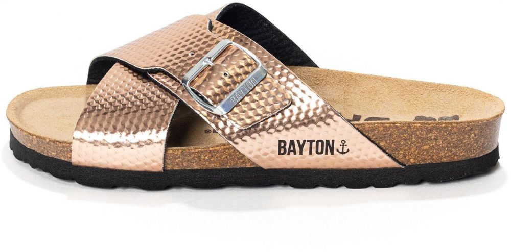Bayton Šľapky 'ERA'  ružové zlato / čierna