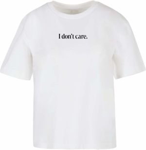 Miss Tee Tričko 'I Don´t Care'  čierna / biela