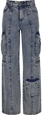 Urban Classics Rifľové kapsáče  modrá denim