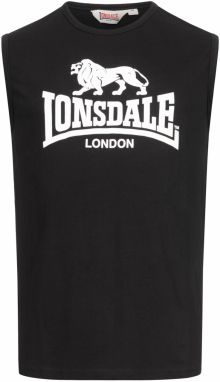 LONSDALE Tričko ' CLOPTON '  čierna / biela