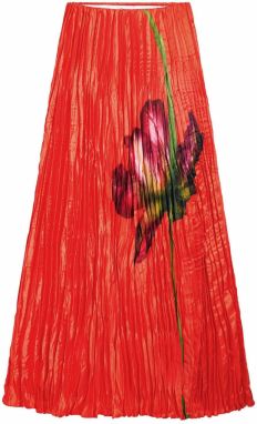 Desigual Sukňa  zelená / oranžová / pastelovo ružová
