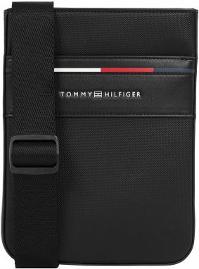 TOMMY HILFIGER Taška cez rameno 'FOUNDATION'  červená / čierna / šedobiela