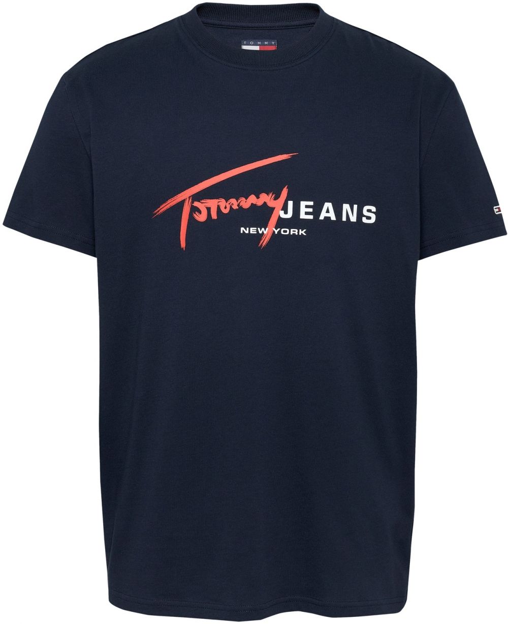 Tommy Jeans Tričko  námornícka modrá / červená / biela