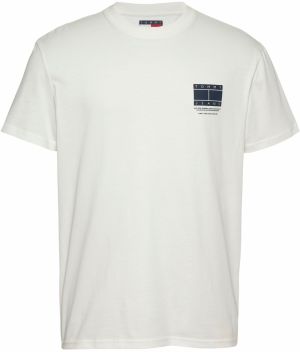 Tommy Jeans Tričko  čierna / biela
