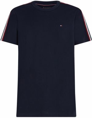 TOMMY HILFIGER Tričko  námornícka modrá / rubínová / prírodná biela