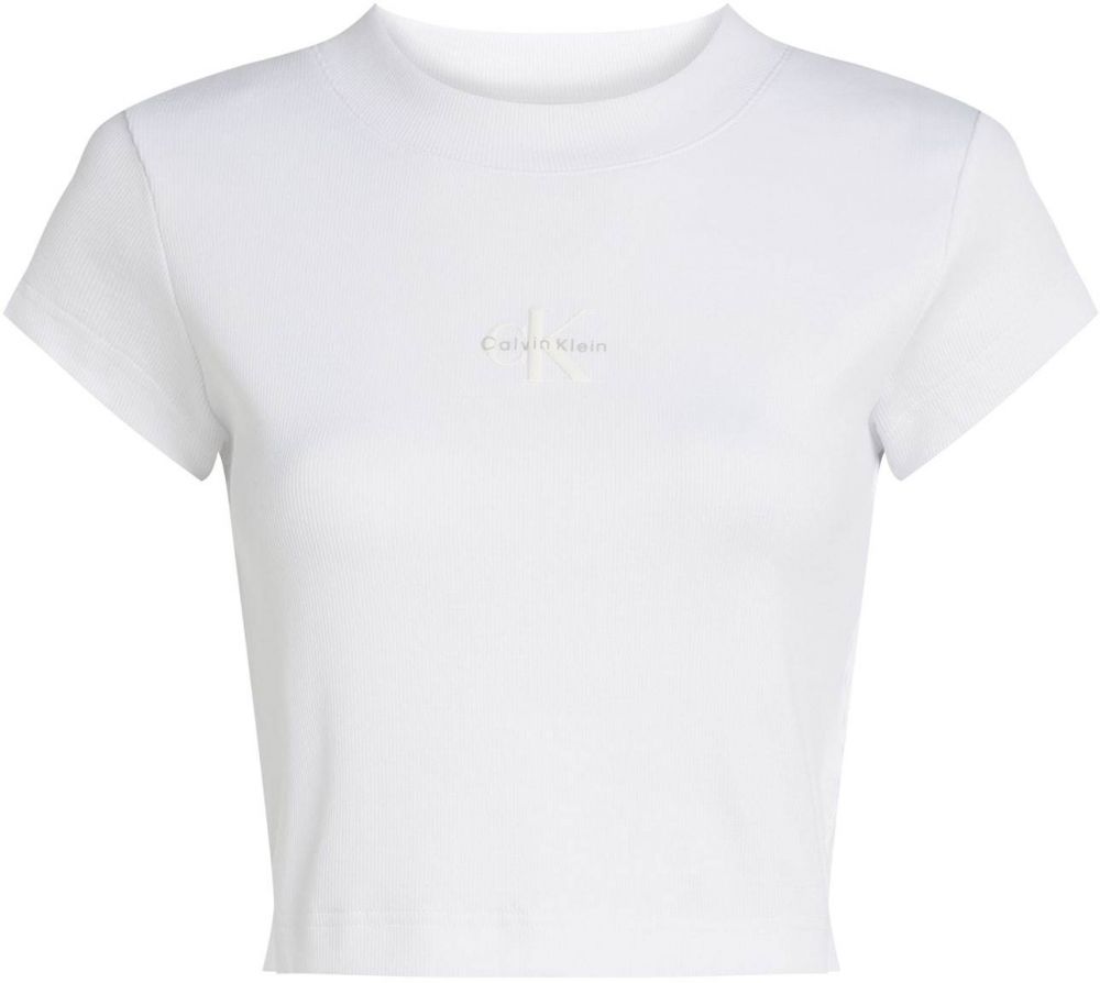 Calvin Klein Jeans Tričko  svetlosivá / biela