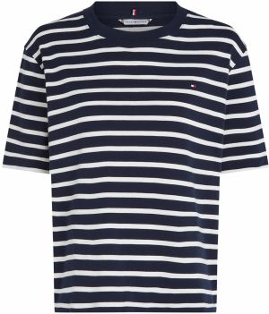 TOMMY HILFIGER Tričko  námornícka modrá / biela