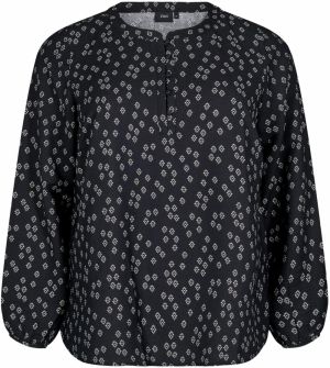 Zizzi Blúzka 'Caava'  čierna / biela