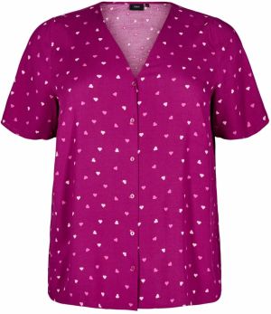 Zizzi Tričká na spanie  ružová / svetloružová / biela