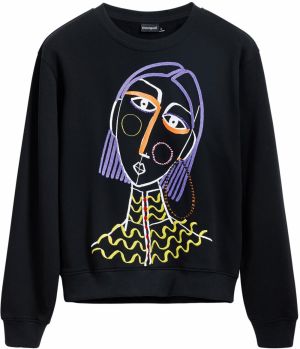 Desigual Mikina  zmiešané farby / čierna