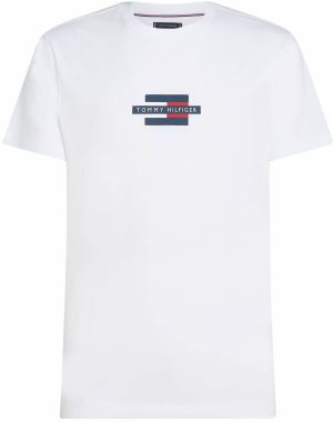 TOMMY HILFIGER Tričko  námornícka modrá / červená / biela