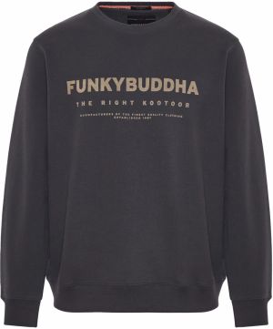Funky Buddha Mikina  béžová / antracitová