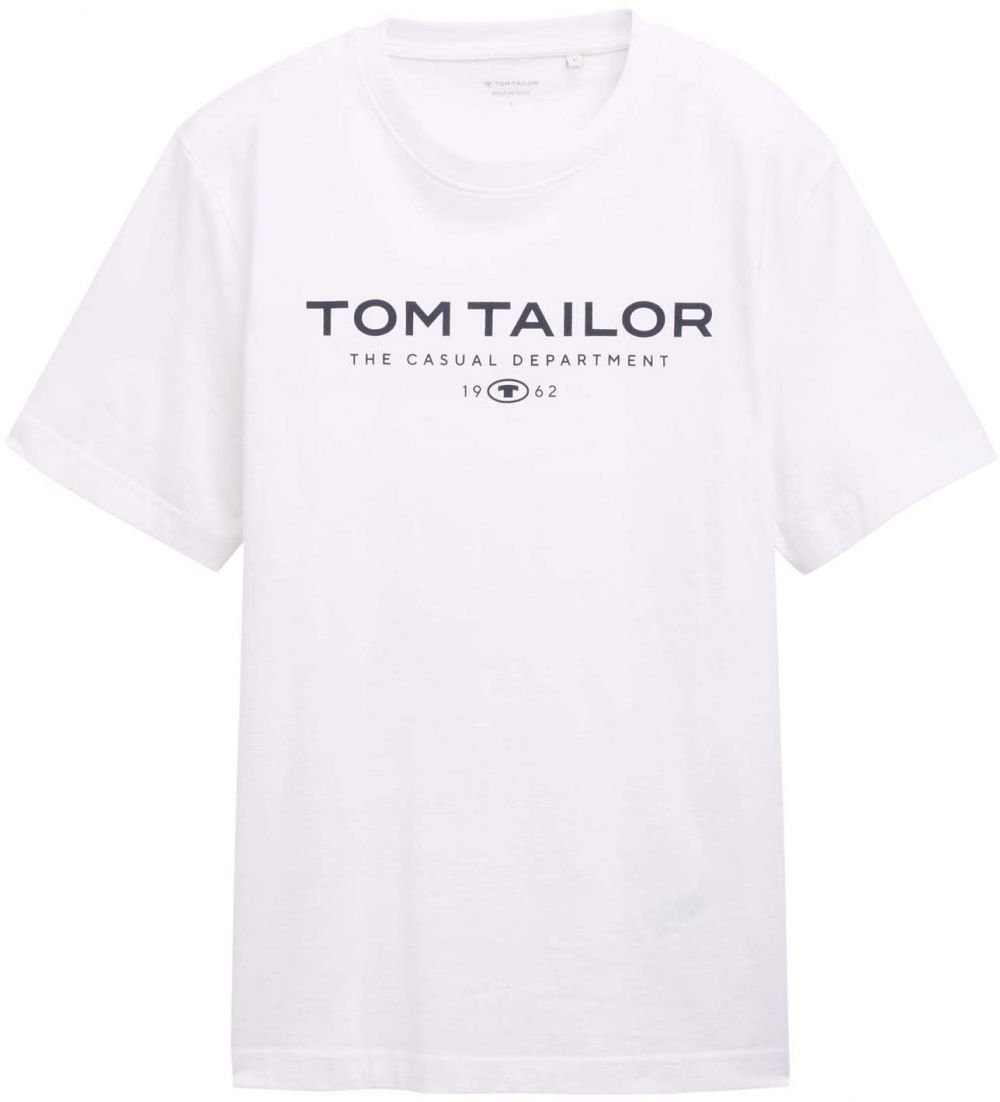 TOM TAILOR Tričko  námornícka modrá / biela