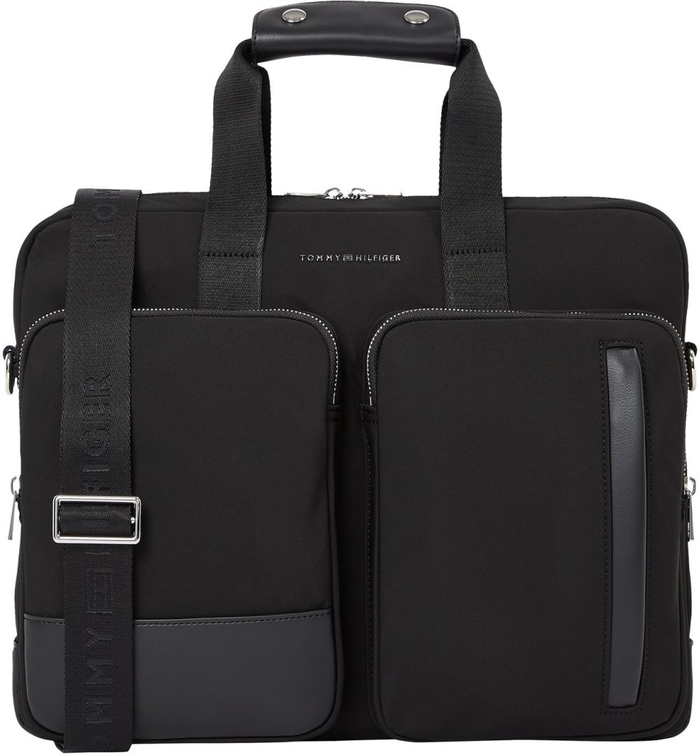 TOMMY HILFIGER Taška na notebook  čierna