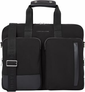 TOMMY HILFIGER Taška na notebook  čierna