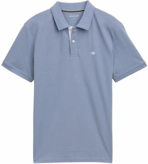 TOM TAILOR Tričko  modrosivá / biela