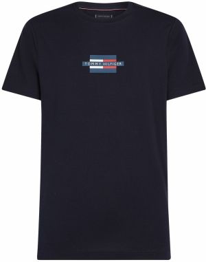 TOMMY HILFIGER Tričko  námornícka modrá / červená / biela