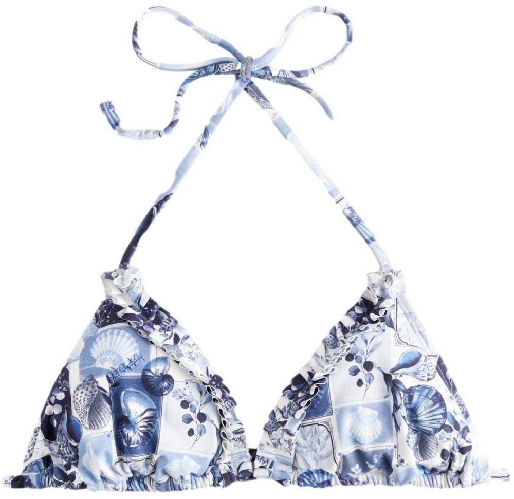 Next Bikinový top  námornícka modrá / opálová / svetlomodrá / biela