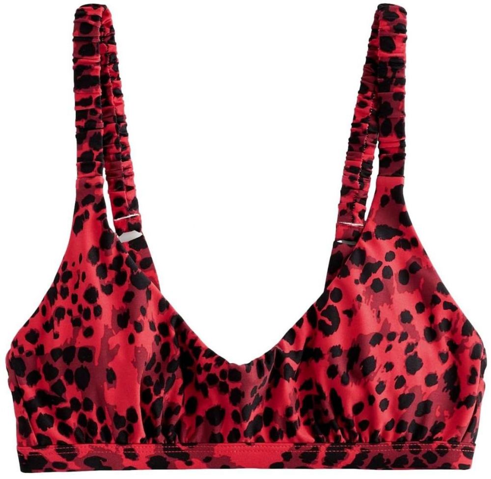 Next Bikinový top  vínovo červená / purpurová / čierna