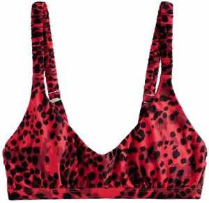 Next Bikinový top  vínovo červená / purpurová / čierna