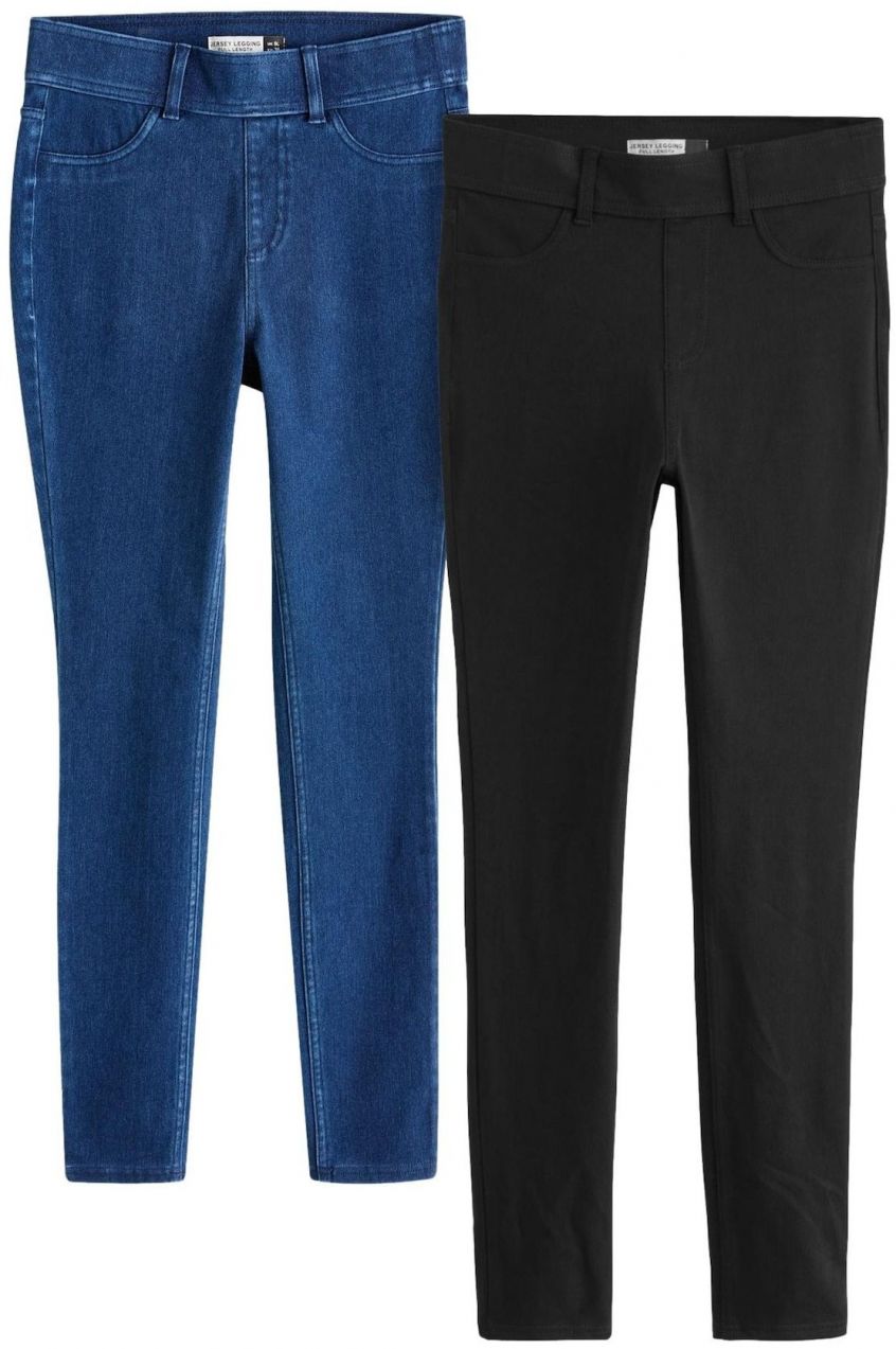 Next Jeggings  modrá / čierna
