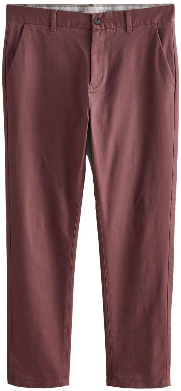 Next Chino nohavice  tmavočervená