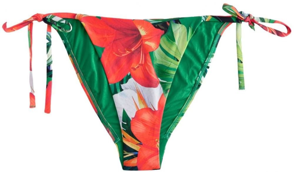 Next Bikinové nohavičky  trávovo zelená / tmavooranžová / prírodná biela