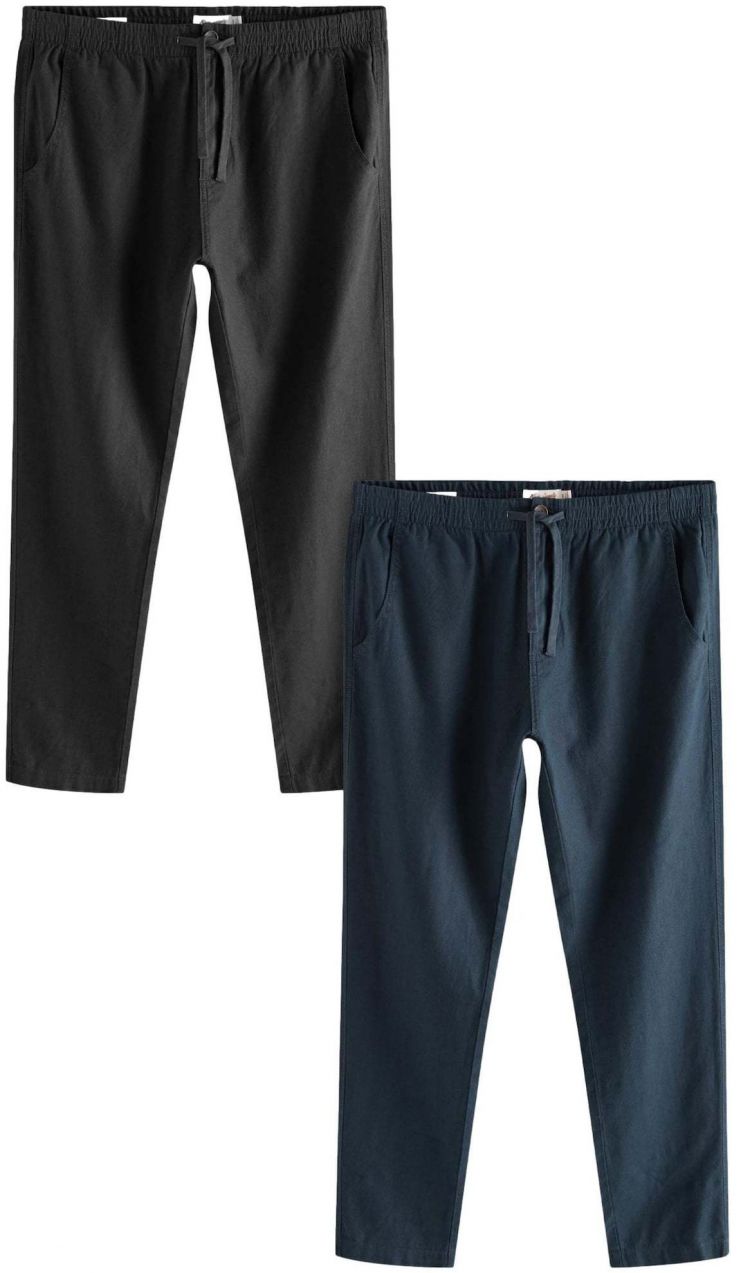 Next Chino nohavice  námornícka modrá / čierna