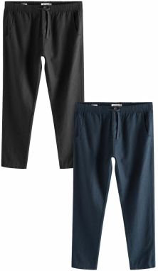 Next Chino nohavice  námornícka modrá / čierna