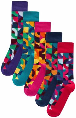 Next Ponožky  indigo / tmavomodrá / petrolejová / oranžová / červená / grenadínová