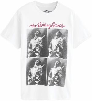 Next Tričko 'Rolling Stones Band'  sivá / antracitová / tmavoružová / biela