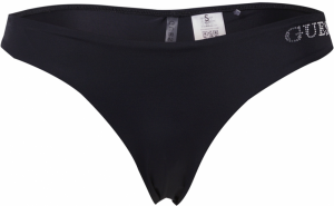 GUESS Bikinové nohavičky  čierna / priehľadná