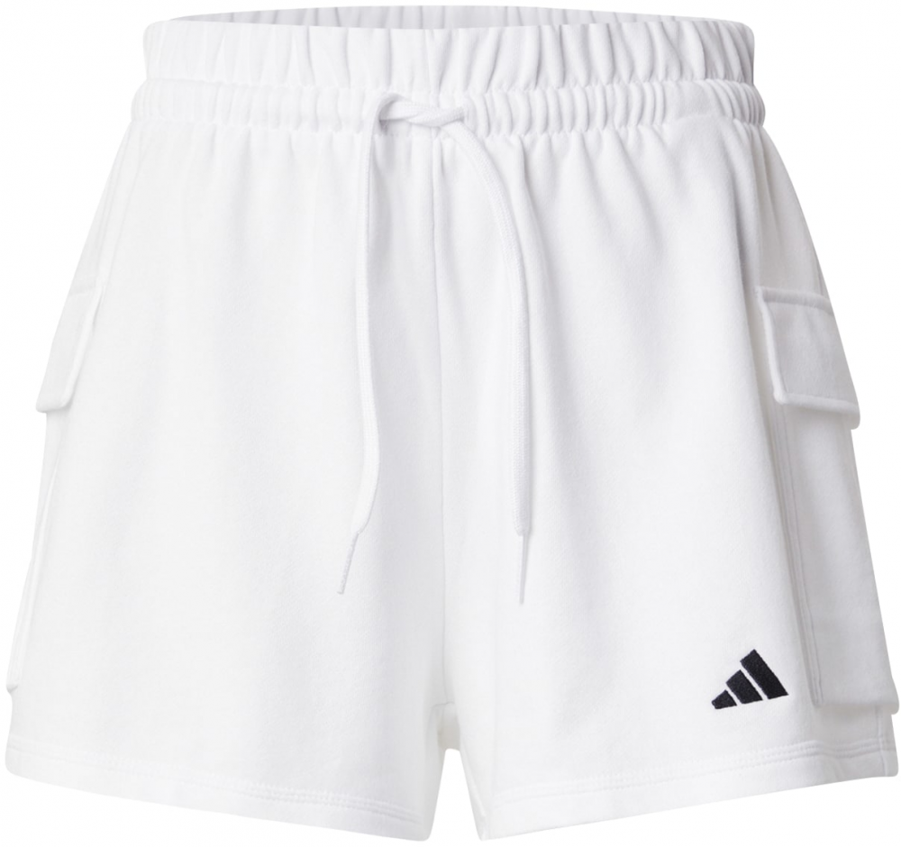 ADIDAS SPORTSWEAR Športové nohavice 'Essentials'  čierna / biela