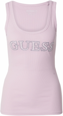 GUESS Top  pastelovo fialová / strieborná / biela